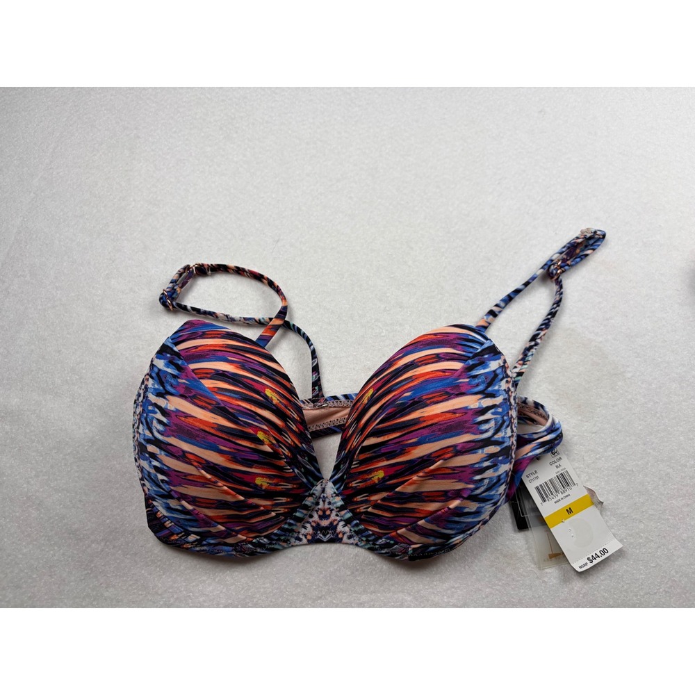 Raisins Womens Multicolor Abstract Underwire Bikini Top C711791 Medium NWT